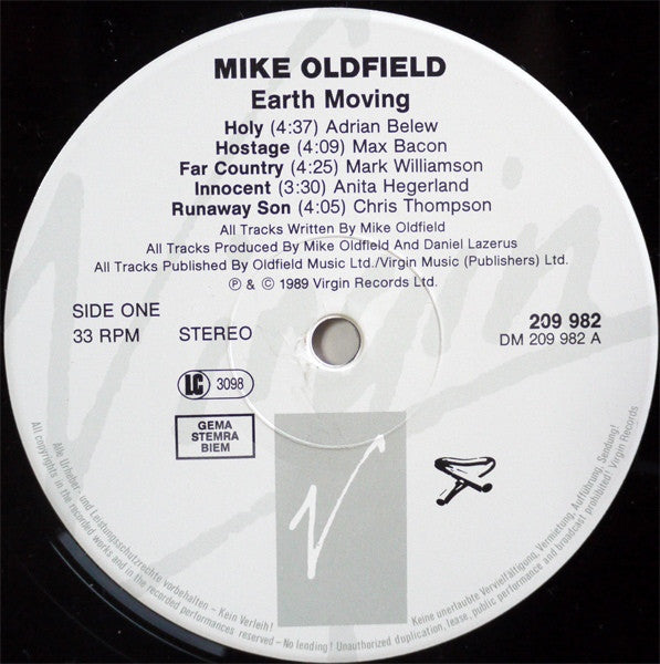 Oldfield, Mike - Earth Moving