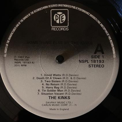 Kinks ‎– Something Else By The Kinks