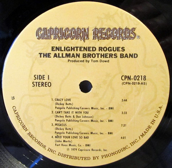 Allman Brothers Band - Enlightened Rogues