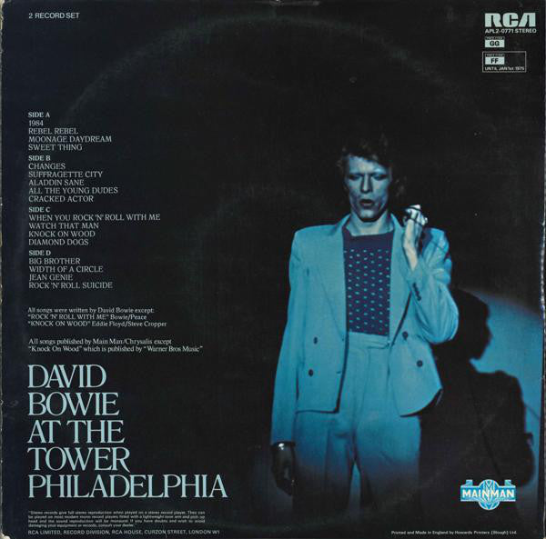 Bowie, David - David Live - RecordPusher  