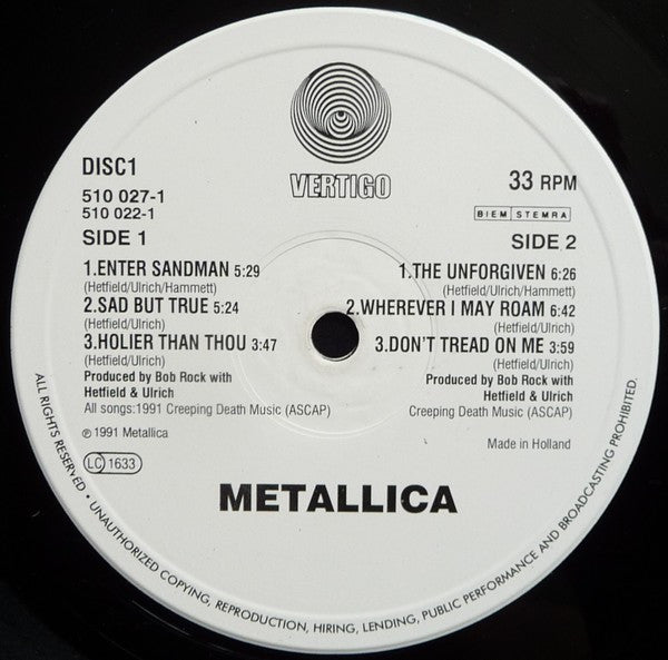 Metallica - Metallica (Black Album)