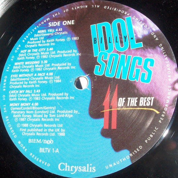 Idol, Billy - Idol Songs 11 Of The Best