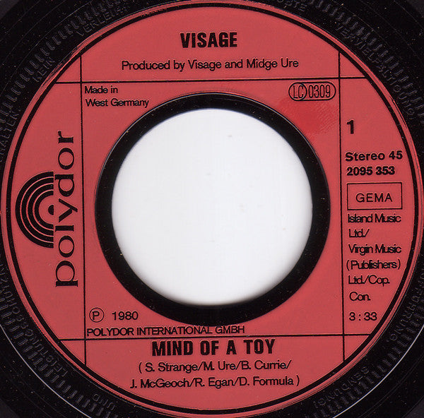 Visage - Mind Of A Toy
