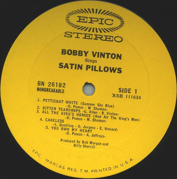 Vinton, Bobby - Satin Pillows And Careless