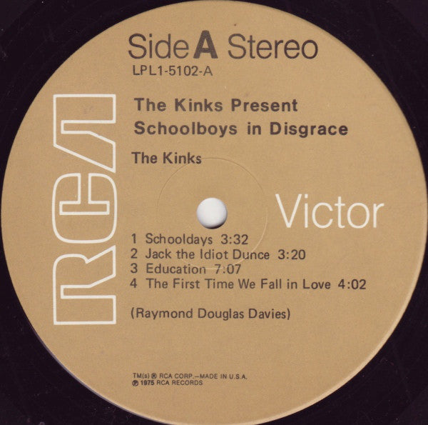 Kinks ‎– Schoolboys In Disgrace