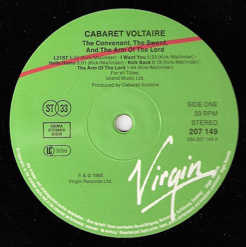 Cabaret Voltaire ‎– The Covenant, The Sword And The Arm Of The Lord