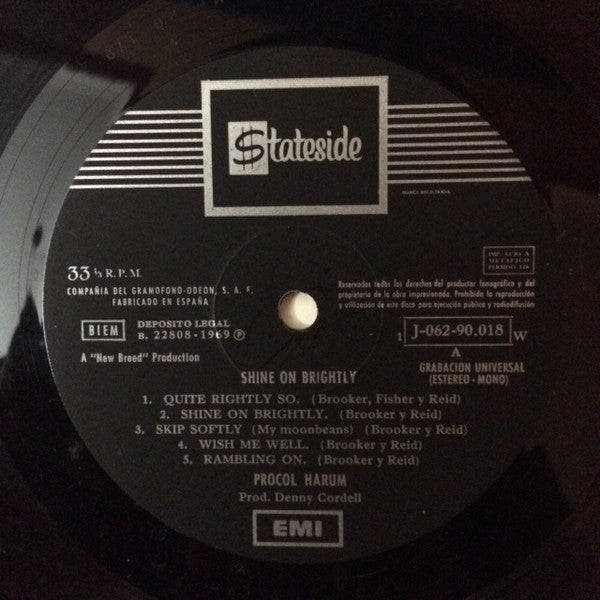 Procol Harum ‎– Shine On Brightly