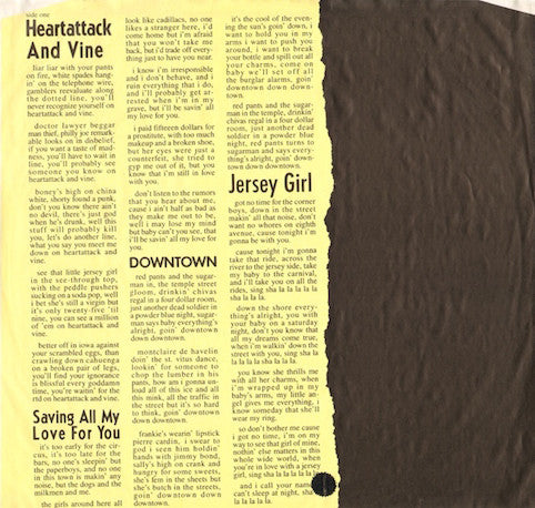 Waits, Tom ‎– Heartattack And Vine