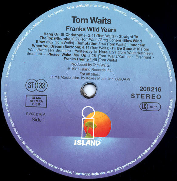 Waits, Tom - Franks Wild Years