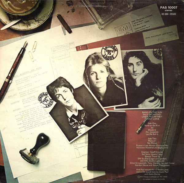 McCartney, Paul & Wings - Band On The Run