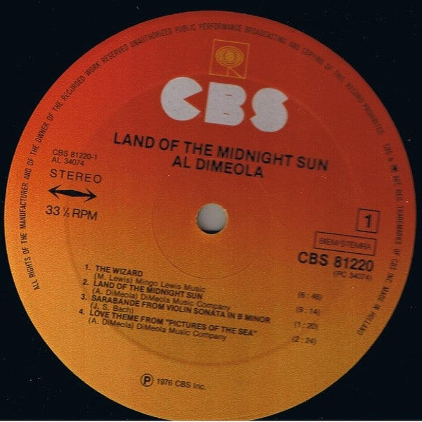 Di Meola, Al - Land Of The Midnight Sun