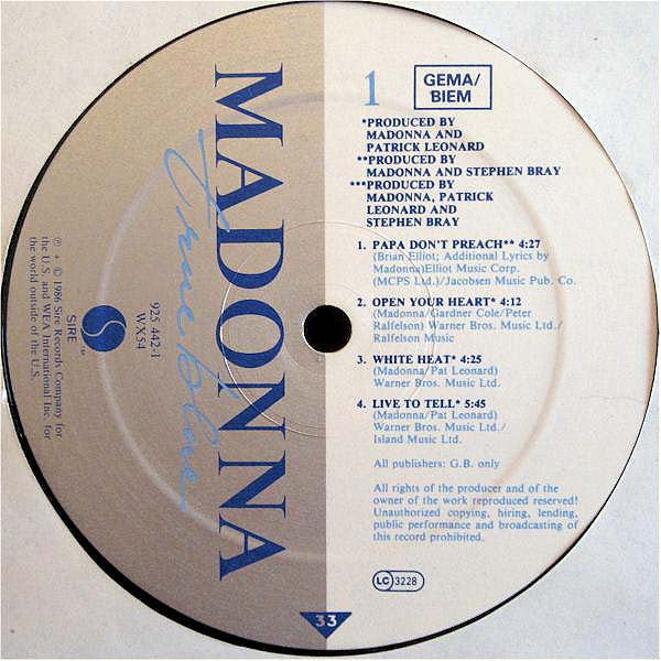 Madonna - True Blue