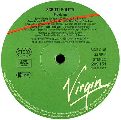Scritti Politti - Provision