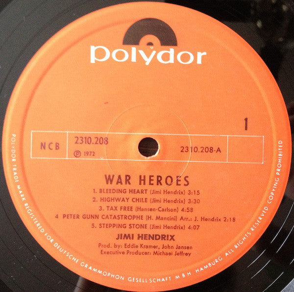 Hendrix, Jimi - War Heroes