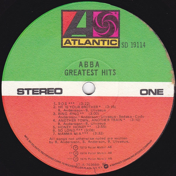 ABBA - Greatest Hits - RecordPusher  