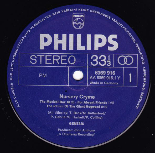 Genesis - Nursery Cryme