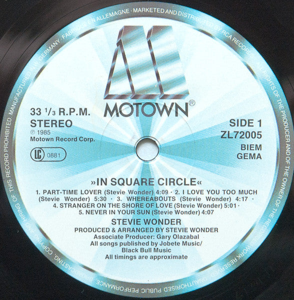Wonder, Stevie - In Square Circle