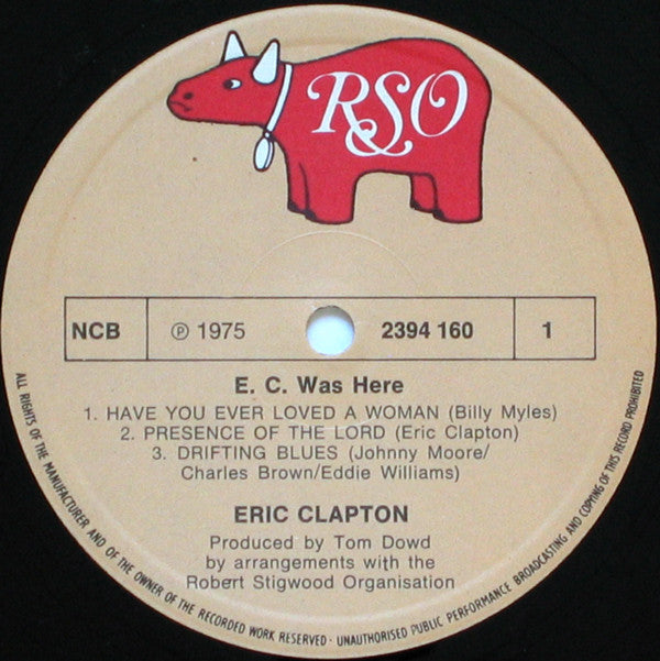Clapton, Eric ‎– E.C. Was Here