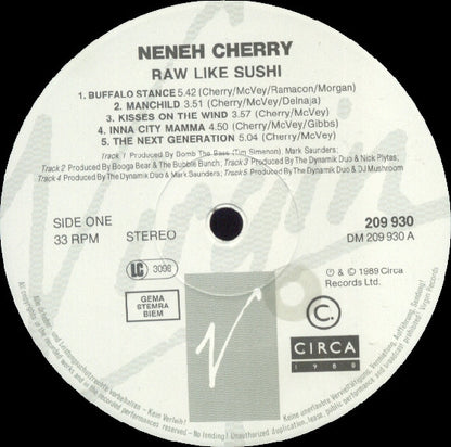 Cherry, Neneh - Raw Like Sushi