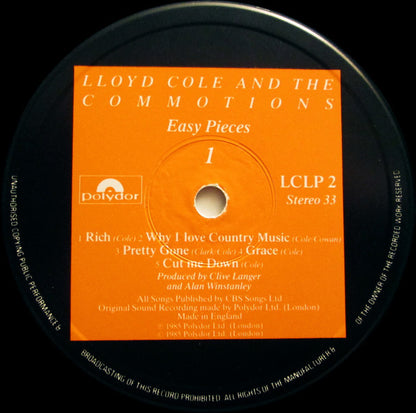 Cole, Lloyd And The Commotions - Easy Pieces