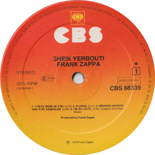 Zappa, Frank - Sheik Yerbouti