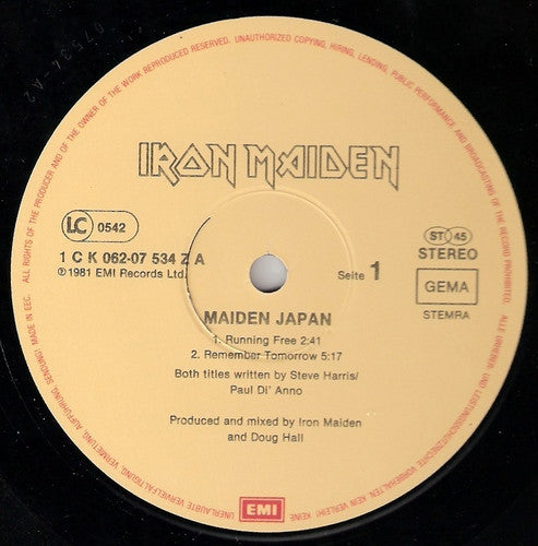 Iron Maiden - Maiden Japan