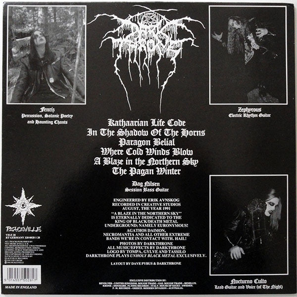 Darkthrone - A Blaze In The Northern Sky.