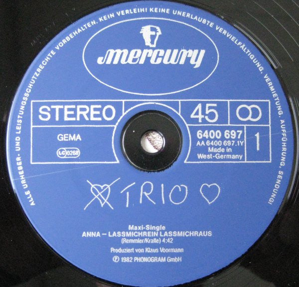 Trio - Anna-Lassmichrein Lassmichraus