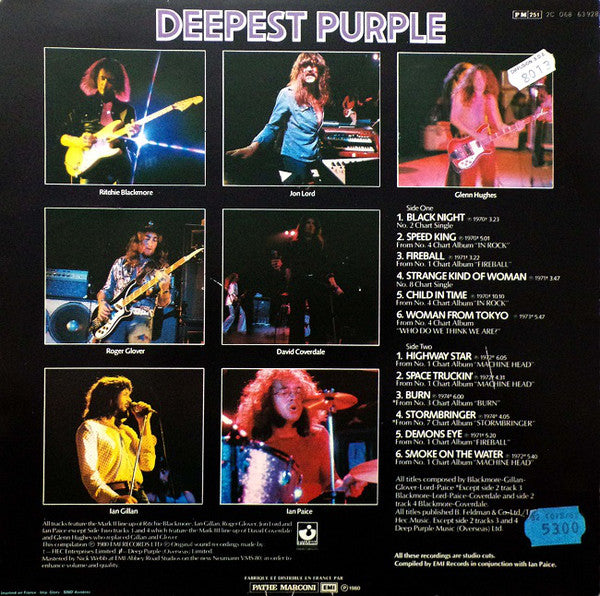 Deep Purple ‎– Deepest Purple : The Very Best Of Deep Purple