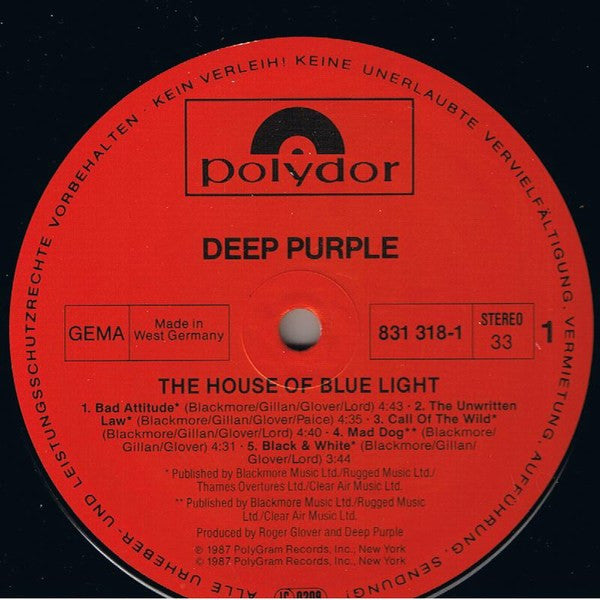 Deep Purple - The House Of Blue Light