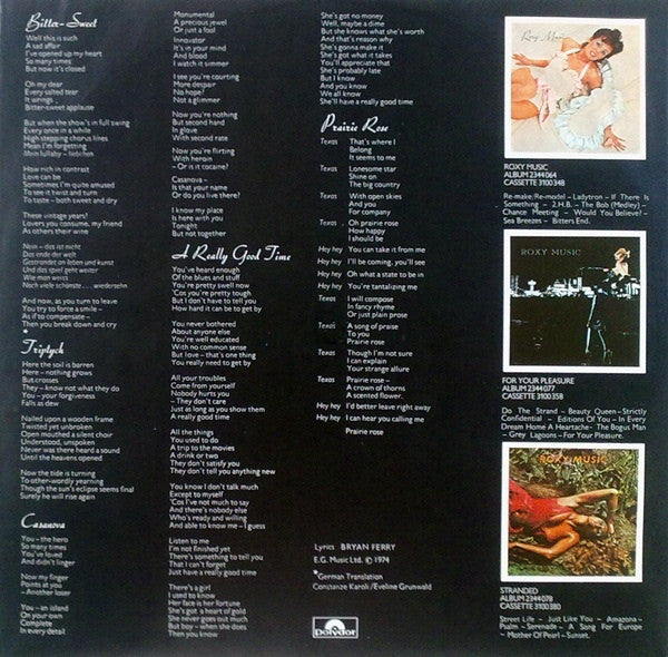 Roxy Music - Country Life