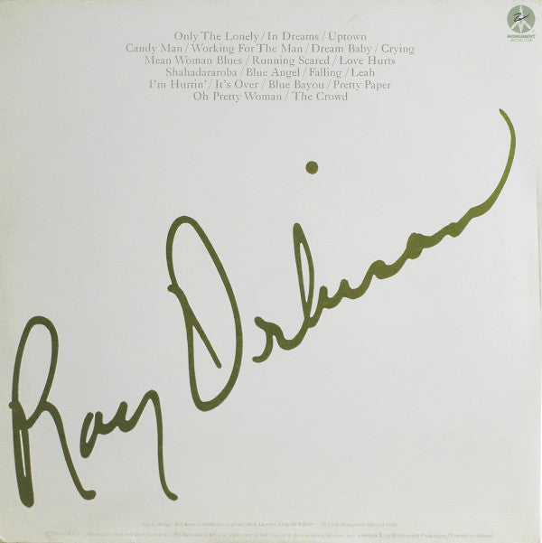 Orbison, Roy  ‎– The All-Time Greatest Hits Of