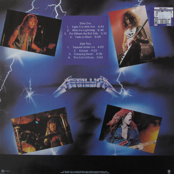 Metallica - Ride The Lightning
