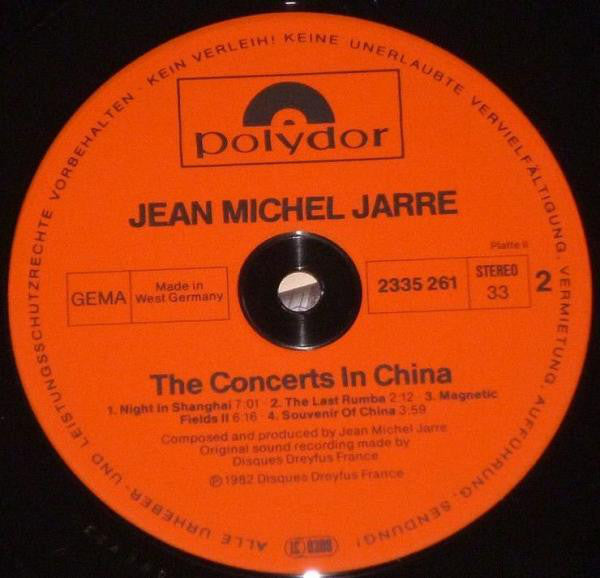 Jean-Michel Jarre ‎– The Concerts In China