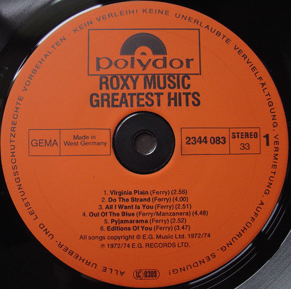 Roxy Music - Greatest Hits