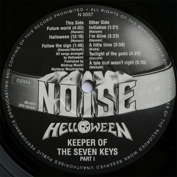 Helloween - Keeper Of The Seven Keys Part I