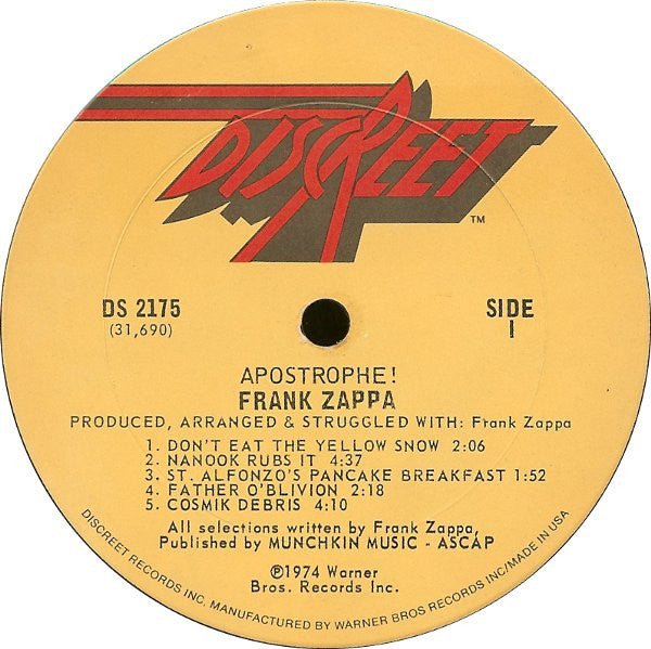 Zappa, Frank - Apostrophe
