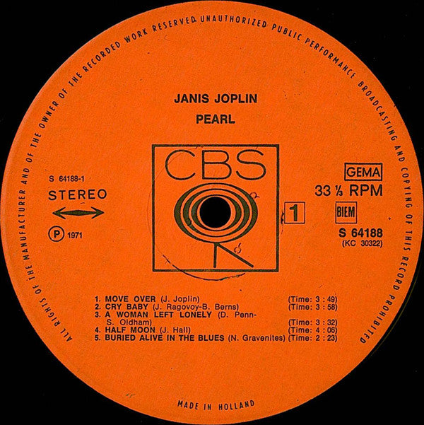 Joplin, Janis - Pearl