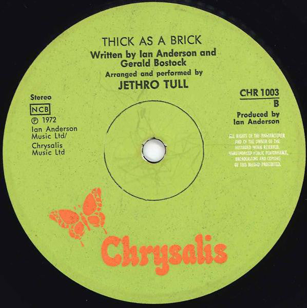 Jethro Tull - Thick As  A Brick