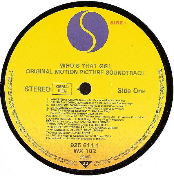 Madonna - Who's That Girl - RecordPusher  