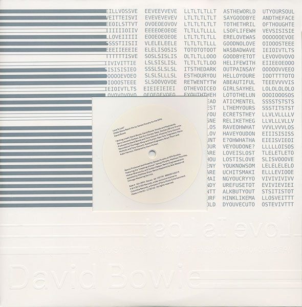Bowie, David - Love Is Lost