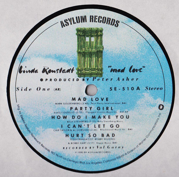 Ronstadt, Linda ‎– Mad Love