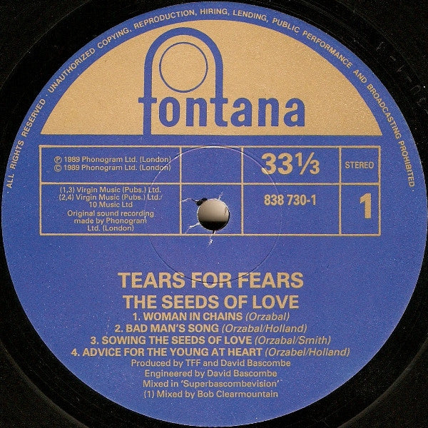 Tears For Fears - Seeds Of Love