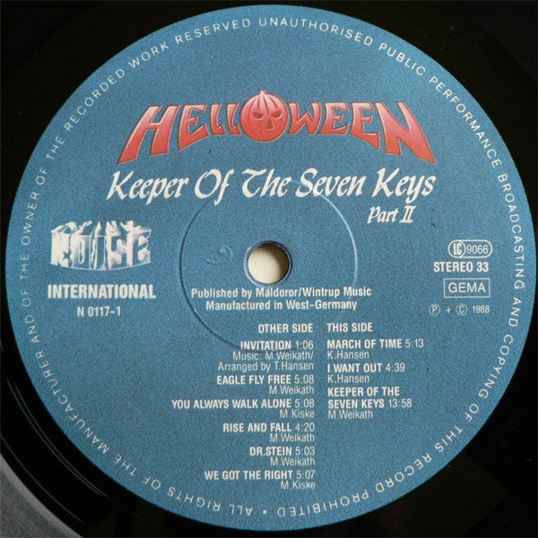Helloween - Keeper Of The Seven Keys Part II