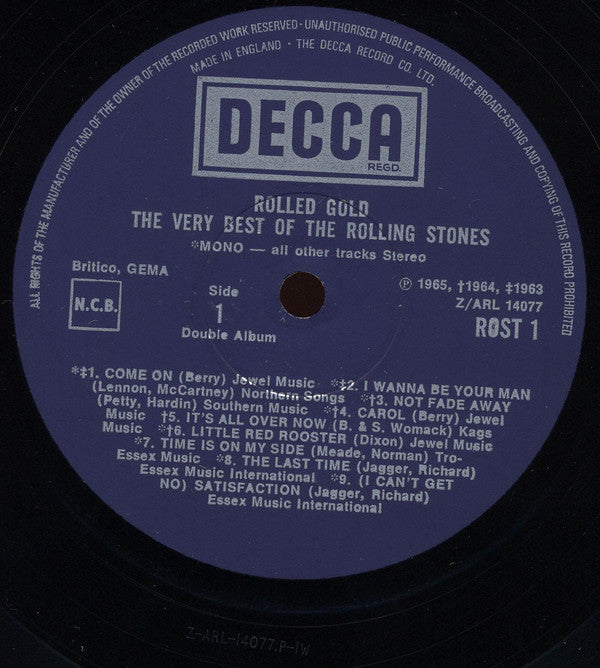 Rolling Stones ‎– Rolled Gold/The Very Best Of