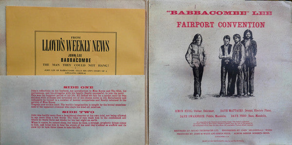 Fairport Convention ‎– "Babbacombe" Lee