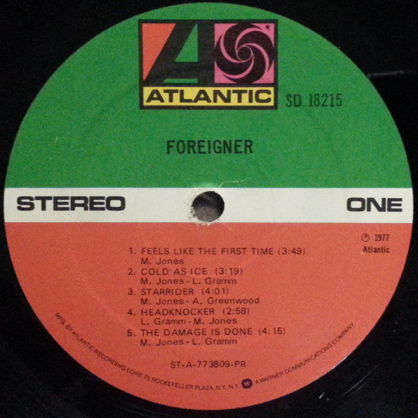 Foreigner ‎– Foreigner