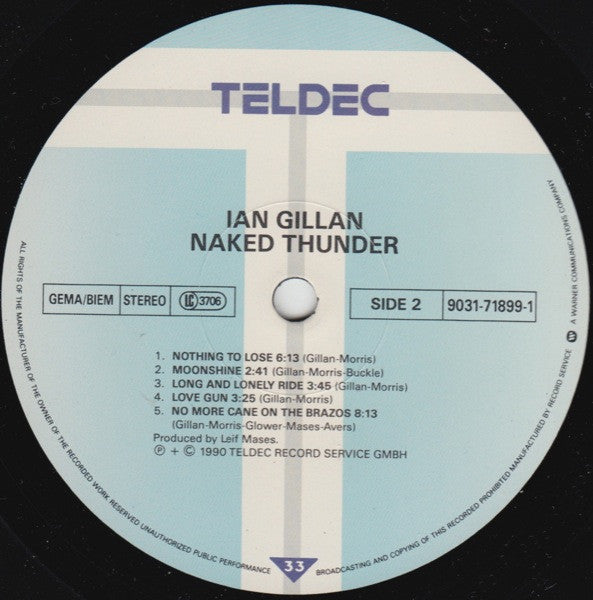 Ian Gillan ‎– Naked Thunder