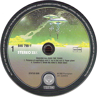 Status Quo ‎– Rocking All Over The Years