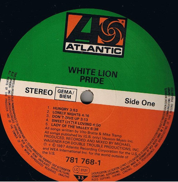 White Lion - Pride